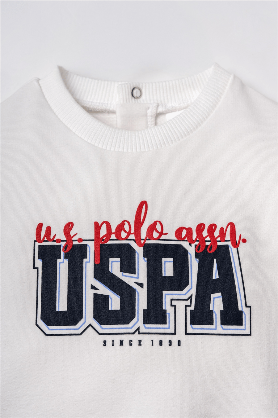U.S. Polo Assn. Erkek Bebek Eşofman Takım 6-36 Ay Beyaz
