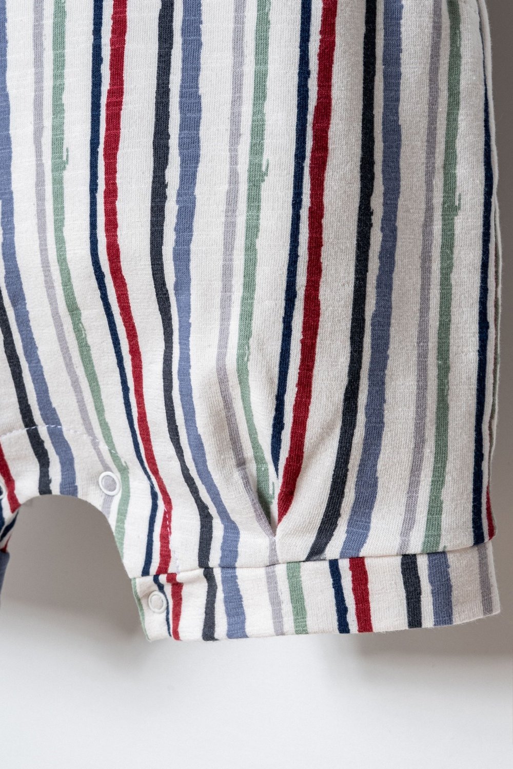 U.S. Polo Assn. Erkek Bebek Çizgili Tulum 6-36 Ay Beyaz