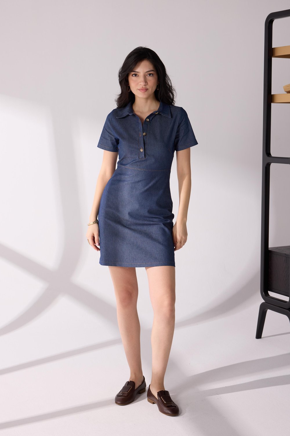 Denim Mini Elbise