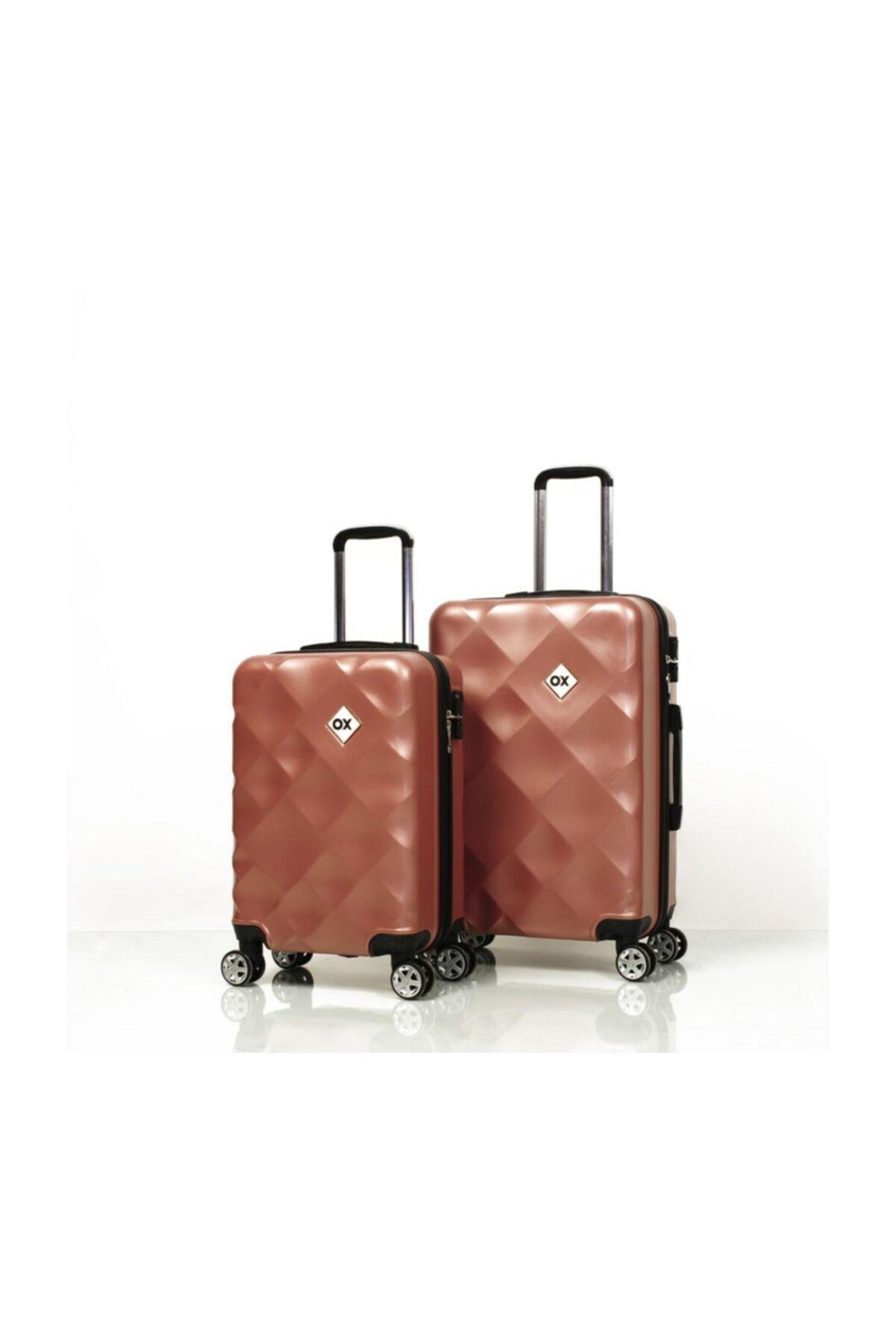 Square 2 li  Rose Gold Valiz Seti ( Orta + Kabin )