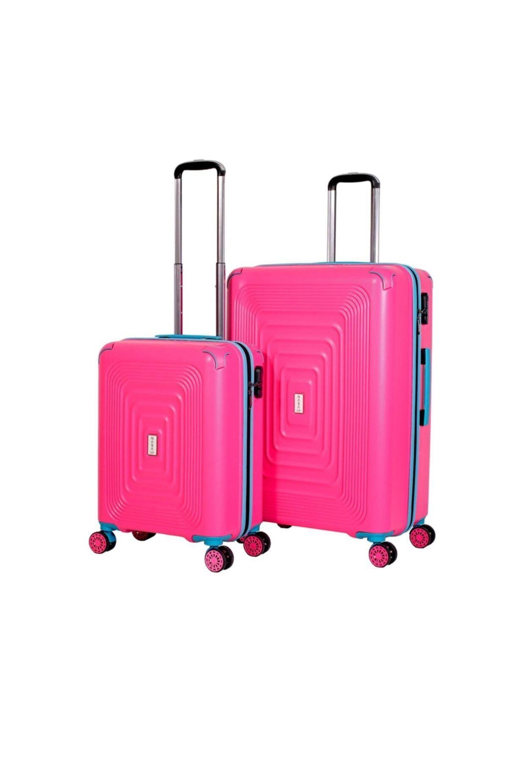 Unisex Pembe 2'li Valiz Seti
