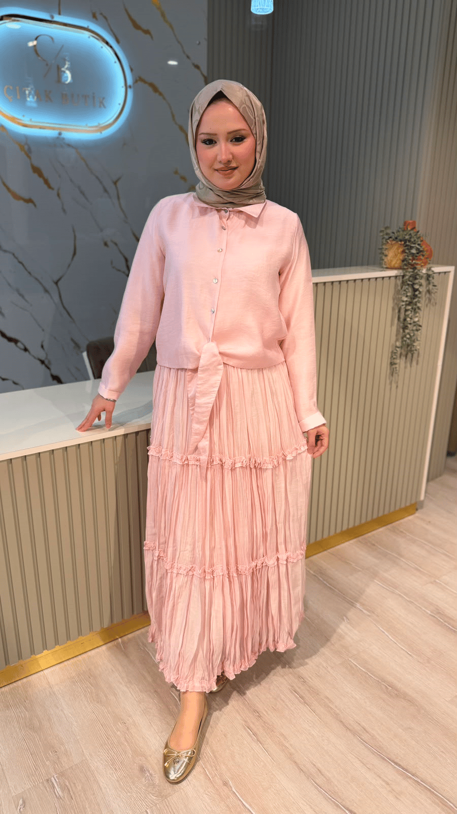 CEREMONY 136 ETEKLİ TAKIM -PEMBE