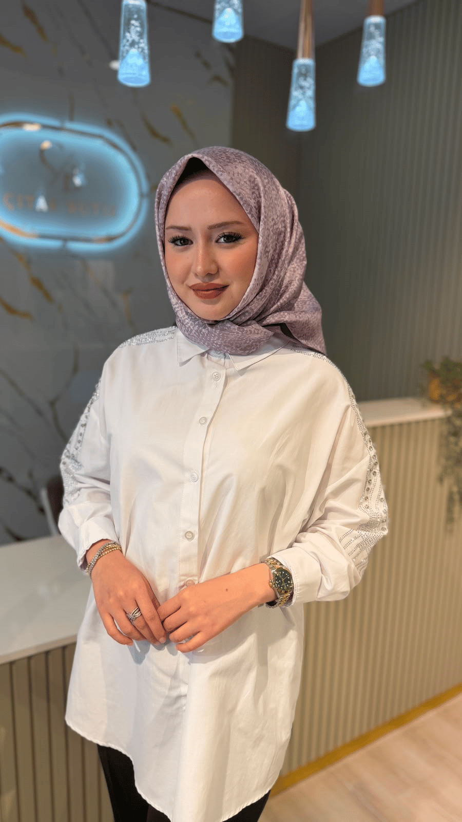 ECHARPE 050 TWİLL İPEK   EŞARP - LİLA