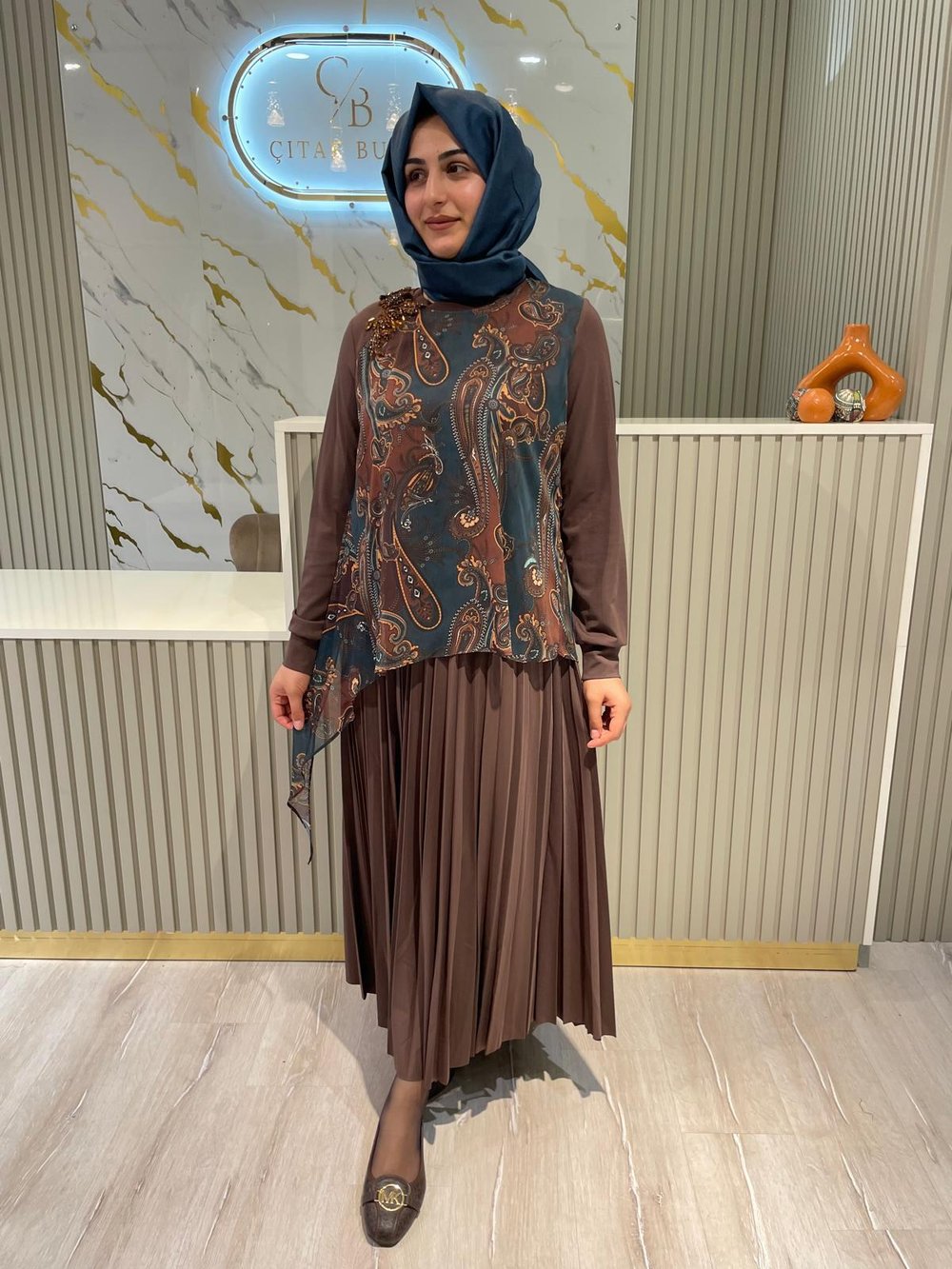 FUAT GÜRŞEN 4407 PİLİSELİ ETEK-KAHVE