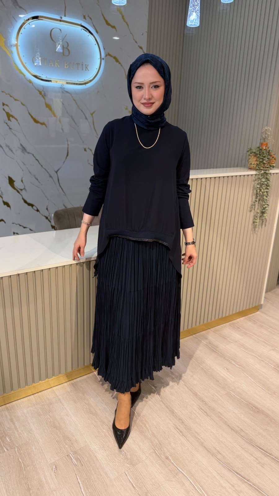FUAT GÜRŞEN 6301 BLUZ- LACİVERT