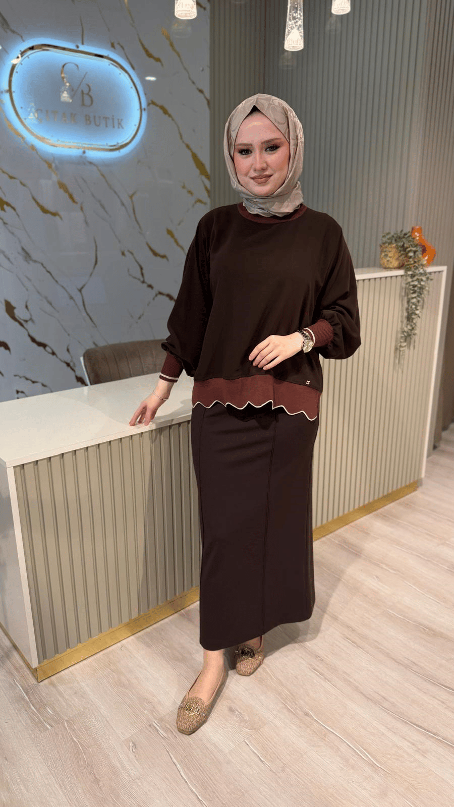 GHİSA 4304 TUNİK - KAHVE