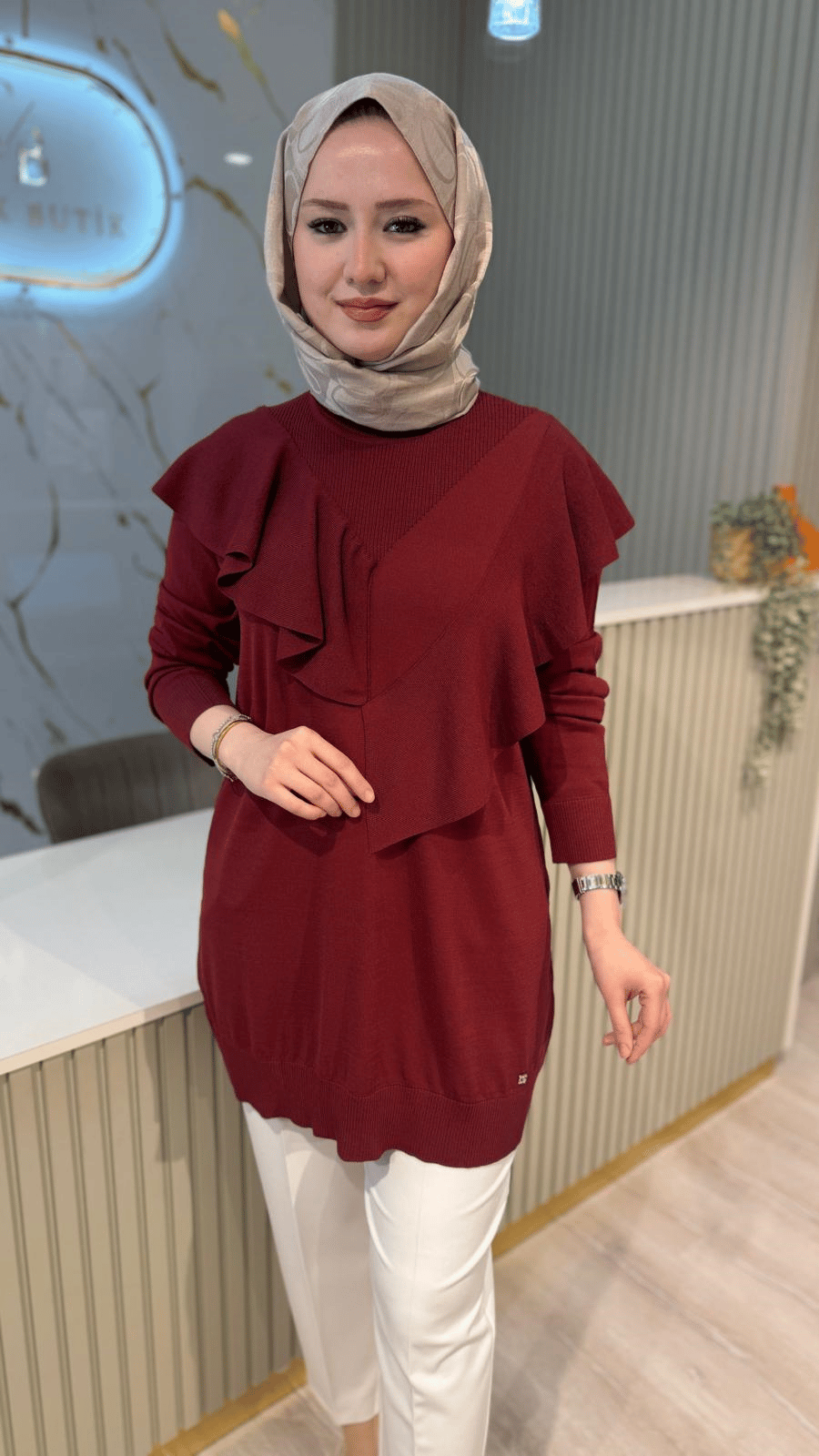 GHİSA 43255 TUNİK- BORDO
