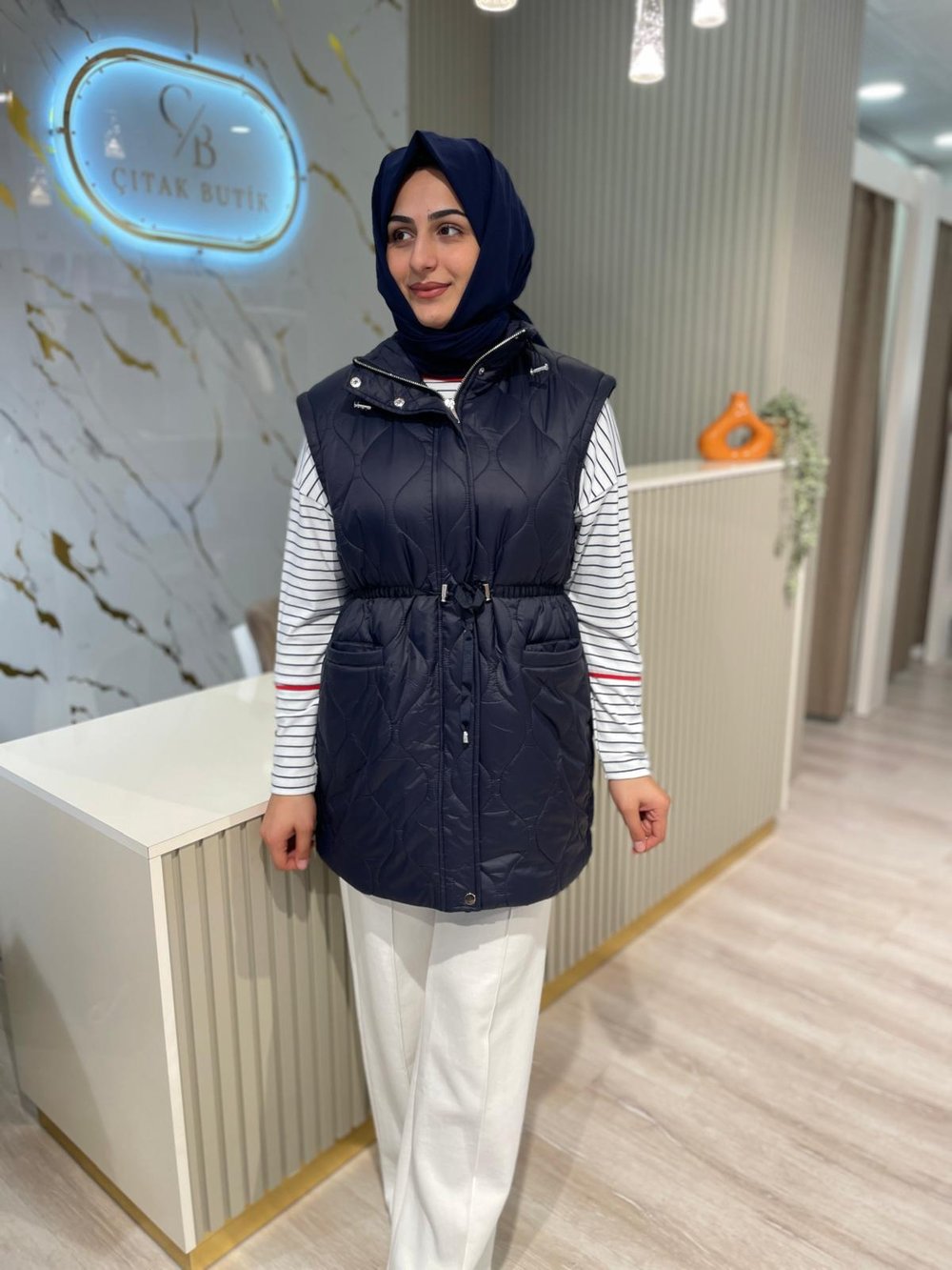 KAYRA 20014 YELEK-LACİVERT