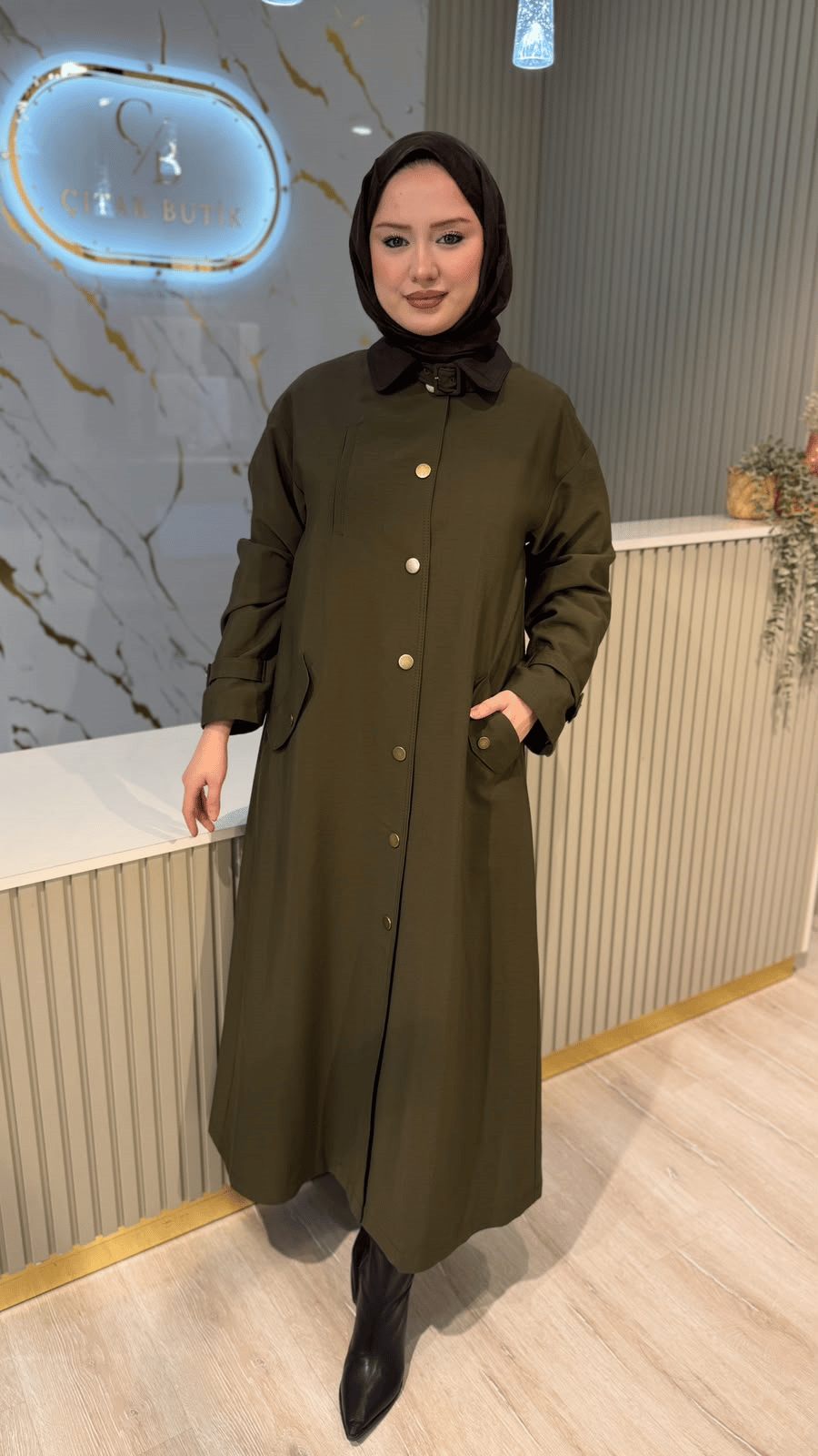 MASSİMO DONNA 833 TRENÇKOT - HAKİ