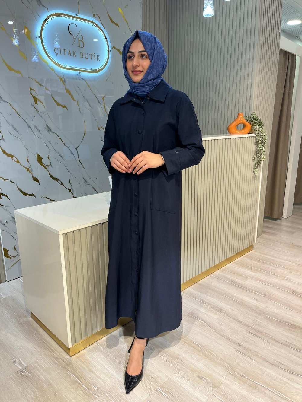 MASSİMO DONNA 870 CEP DETAY TRENÇ-LACİVERT