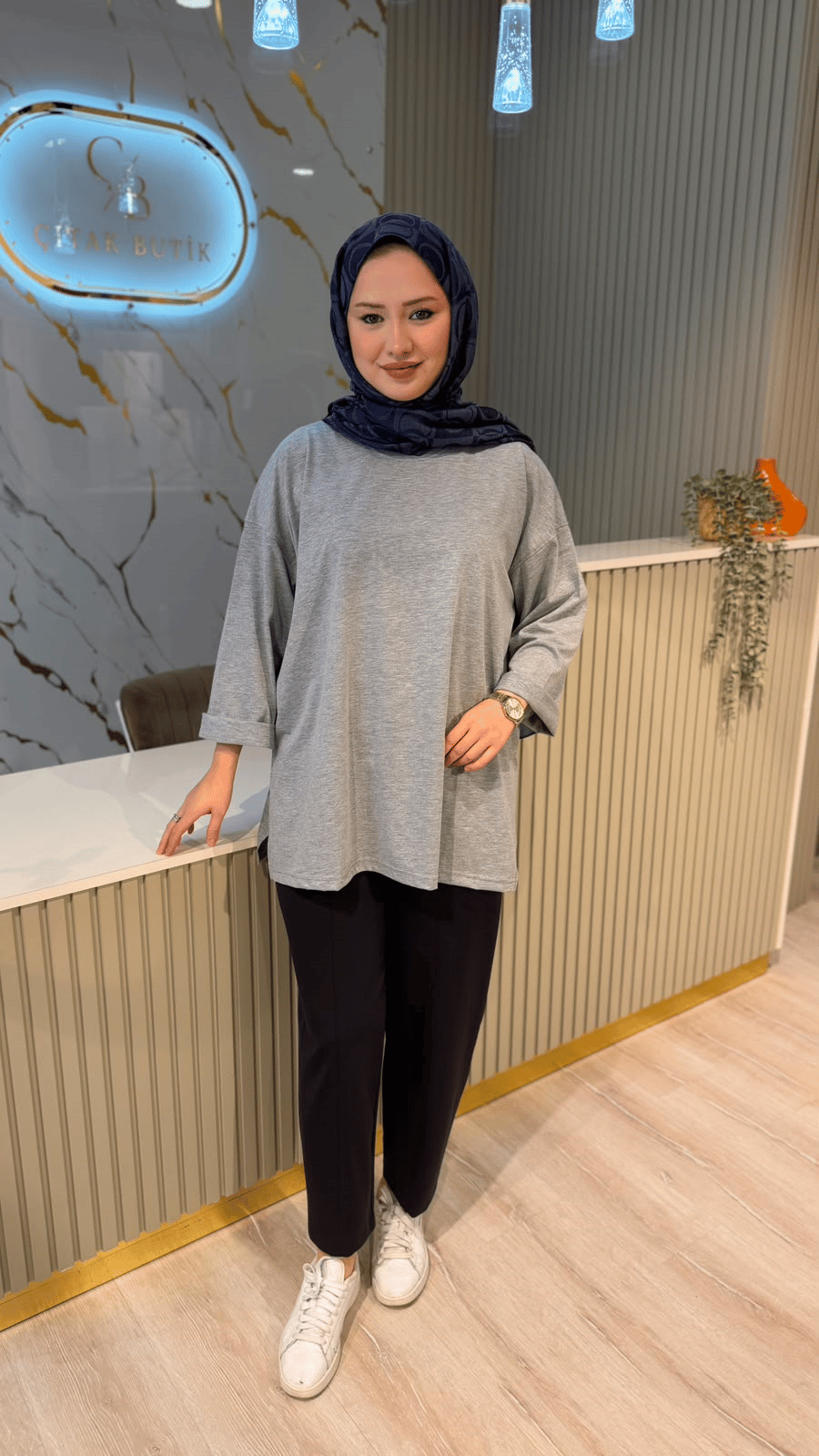 MRW 1851 PİXİ UZUN KOL TSHIRT- GRİ