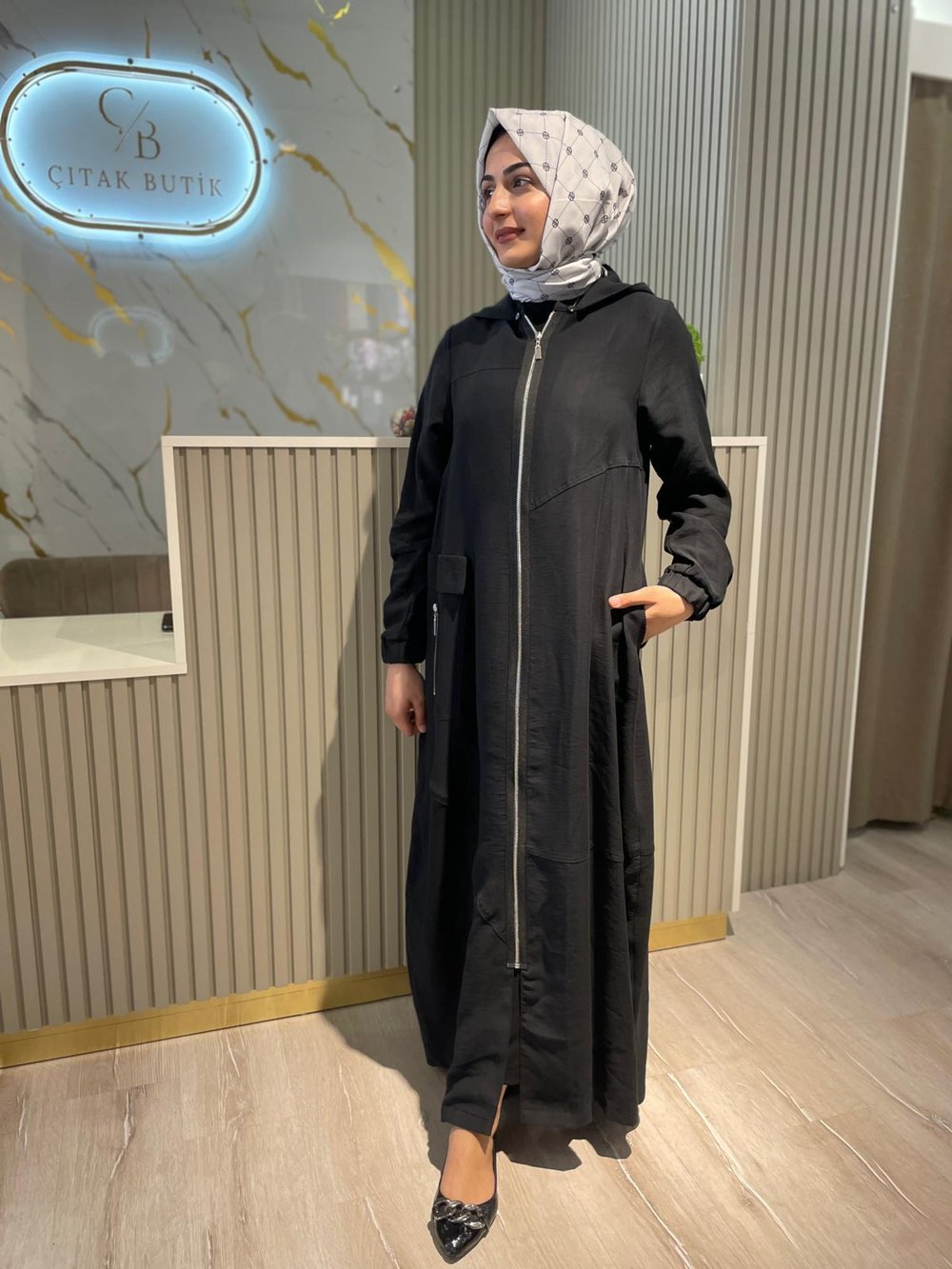 NÇ-PREMİUM BASİC FERACE SİYAH