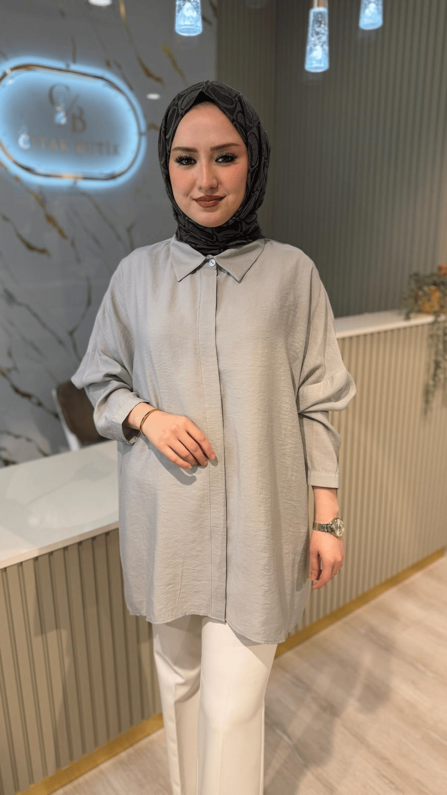 NUSS 3001 BASİC GÖMLEK - GRİ
