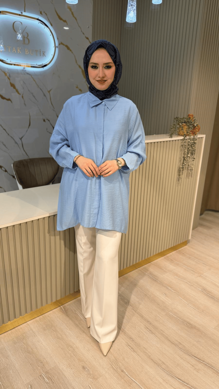 NUSS 3001 BASİC GÖMLEK - ROOS MAVİ