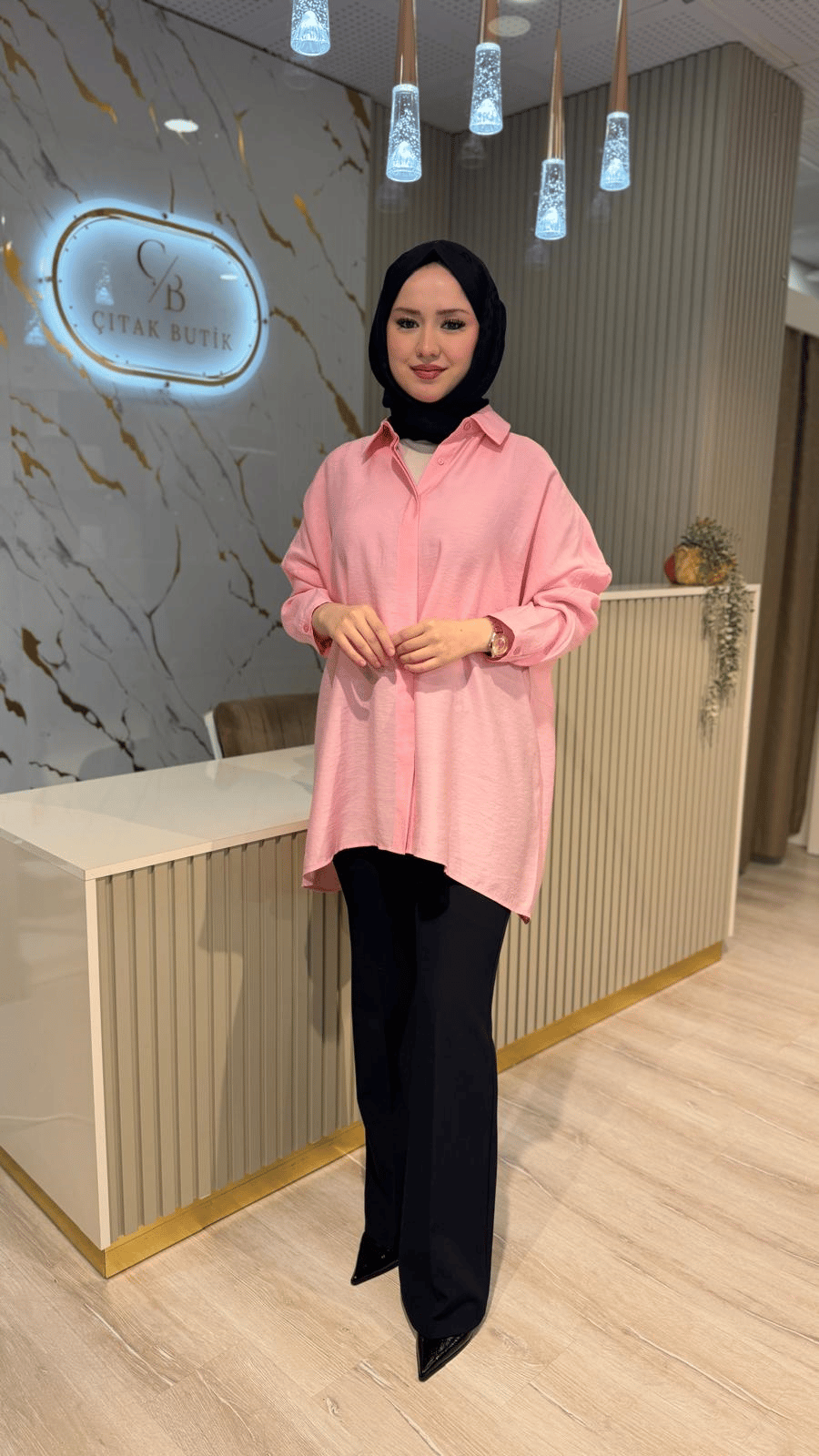 NUSS 3001 BASİC GÖMLEK-ŞEKER PEMBE