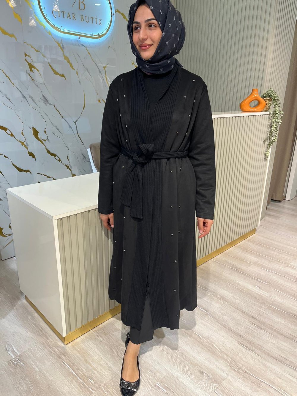 NUSS 60011 ZIMBA DETAY SÜET KAP-SİYAH