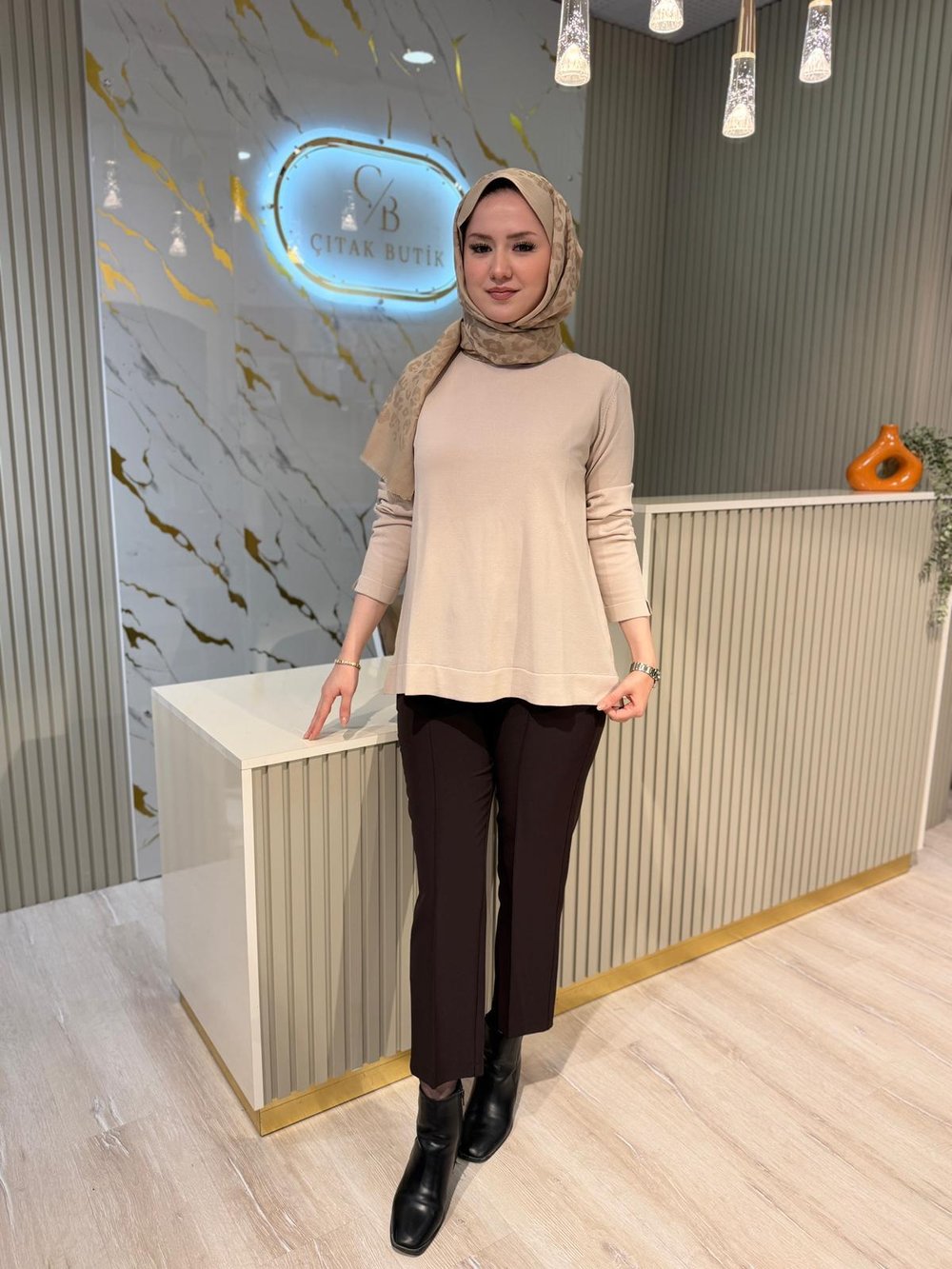 NUSS 902 EVAZE MERSERİZE-BEJ