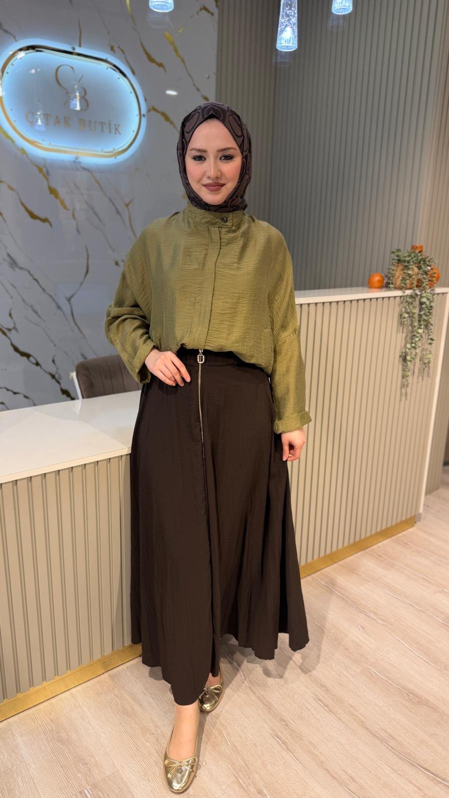 ORFEONEGRO 38202 BOMBER KISA CEKET - HAKİ