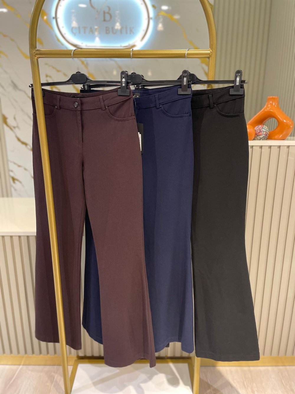 SENTEZ 5531 KANVAS İSPANYOL PAÇA PANTALON