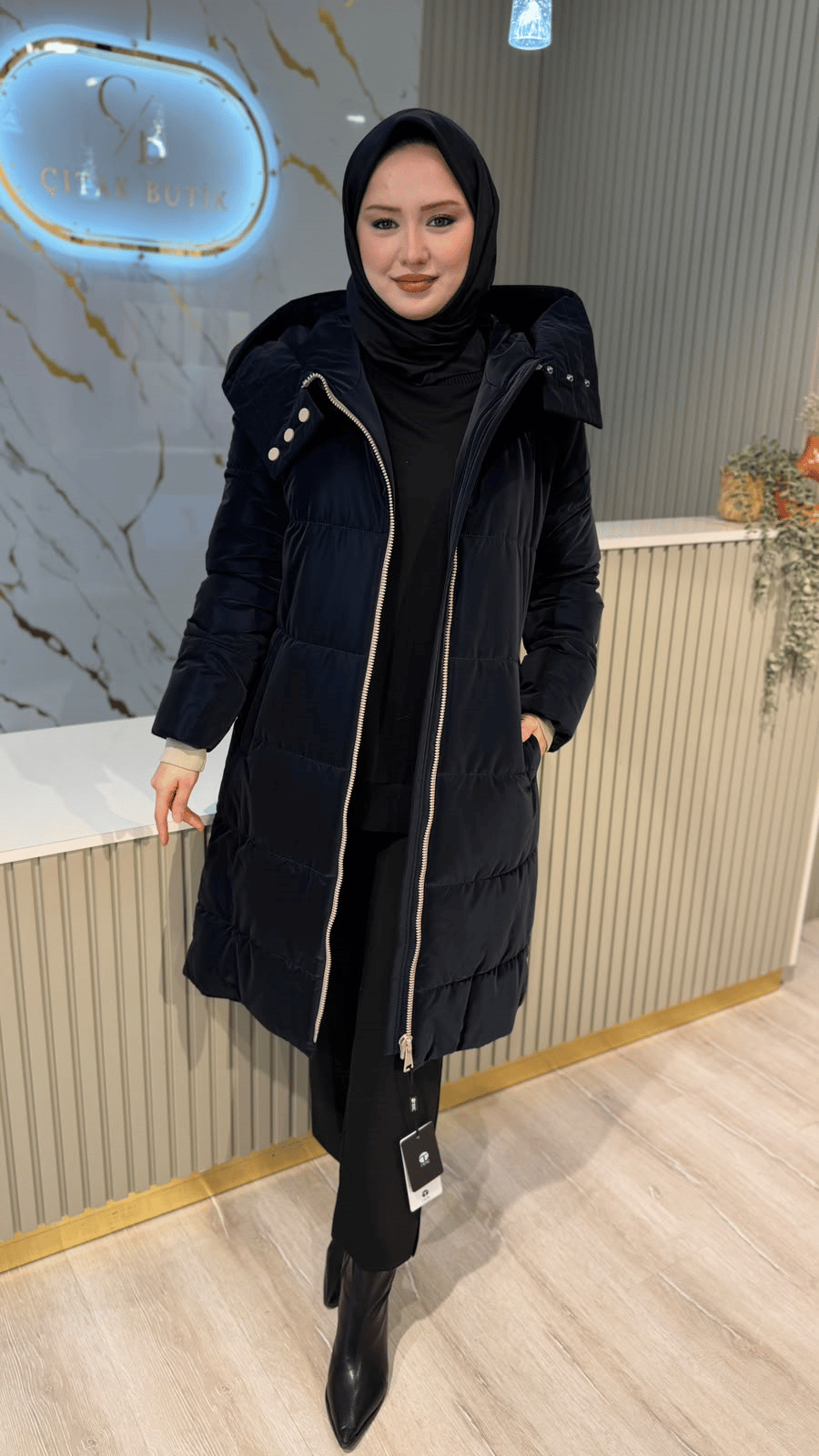 TRENÇ 5755 KABAN - LACİVERT