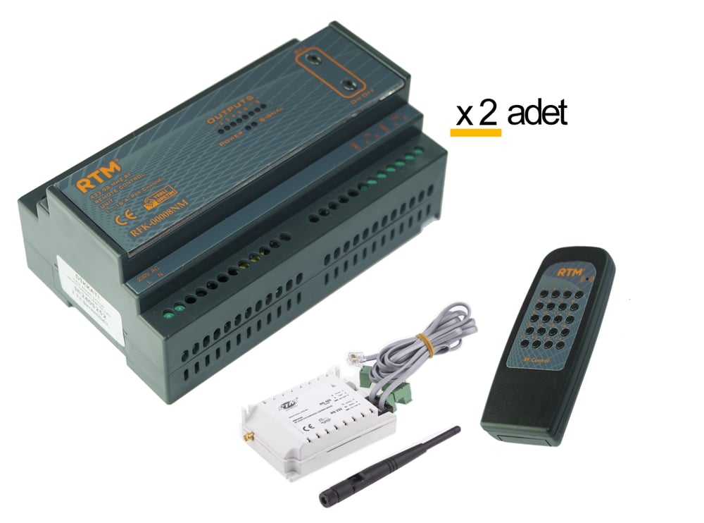 RTM RFK-00012N 12 Kanal RF Uzaktan Kumanda Kiti 220V On-Off