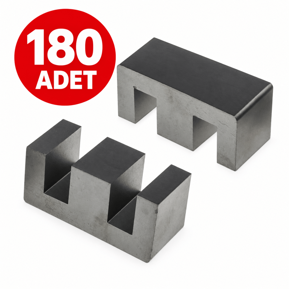 CF139EE2507-AG-0.50MMCosmo FerritesCOSMO CF139EE2507-AG-0.50MM EE2507 Ferrit Nüve 0,5 mm Hava Aralıklı – 180 Adet