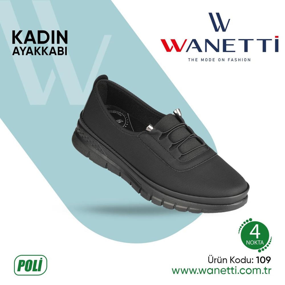 109 Atom Poli Taban Bayan Ayakkabı