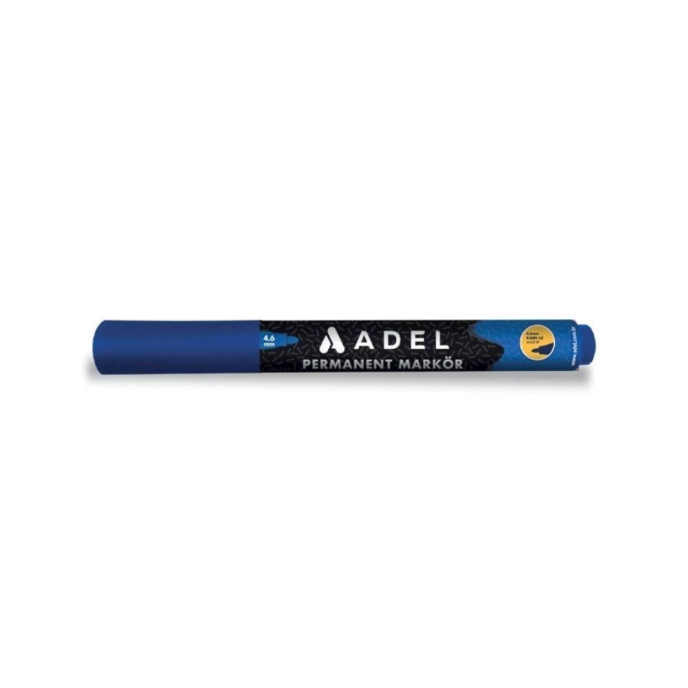 Adel-Adel Permanent Marker Yuvarlak Uç Mavi