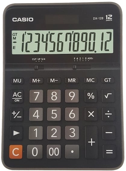 Casio-Casio Hesap Makinası Masaüstü DX-120B 12 Hane