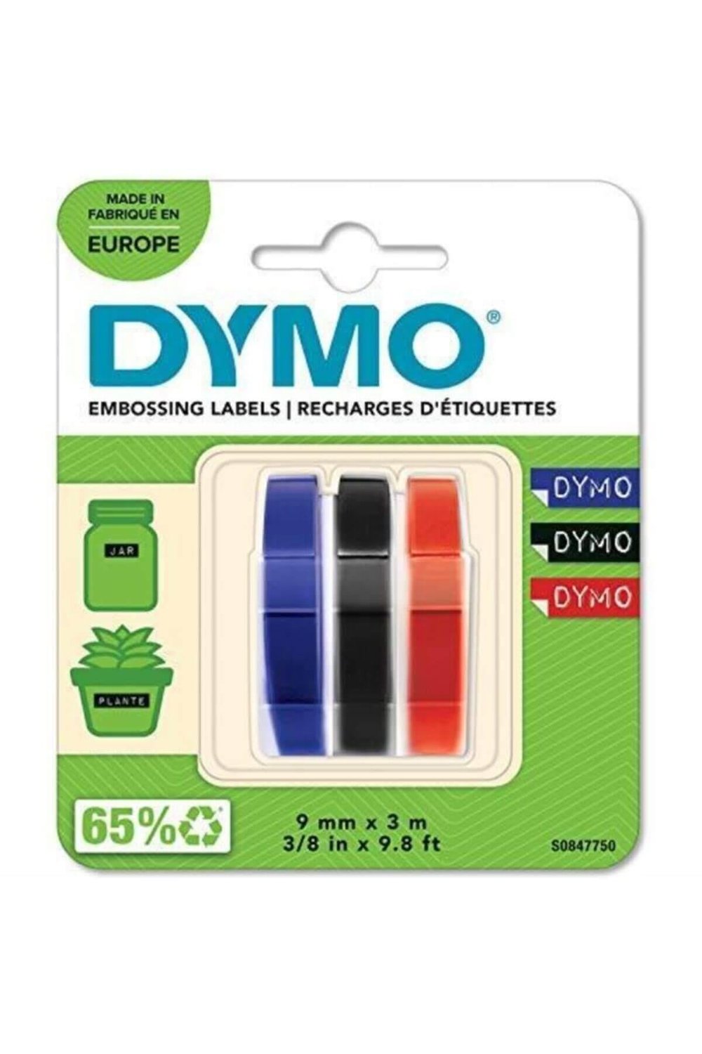 DYMO-DYMO S0847750 Kabartma Şerit 3 lü Avantajlı Paket (9mm x 3mt)