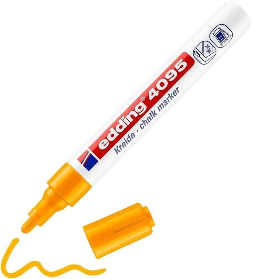 Edding-Edding Cam Kalemi 3 mm E-4095 Fosforlu Turuncu