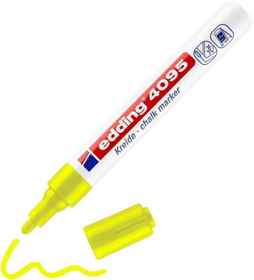 Edding-Edding Cam Kalemi 3 mm E-4095 Fosforlu Sarı
