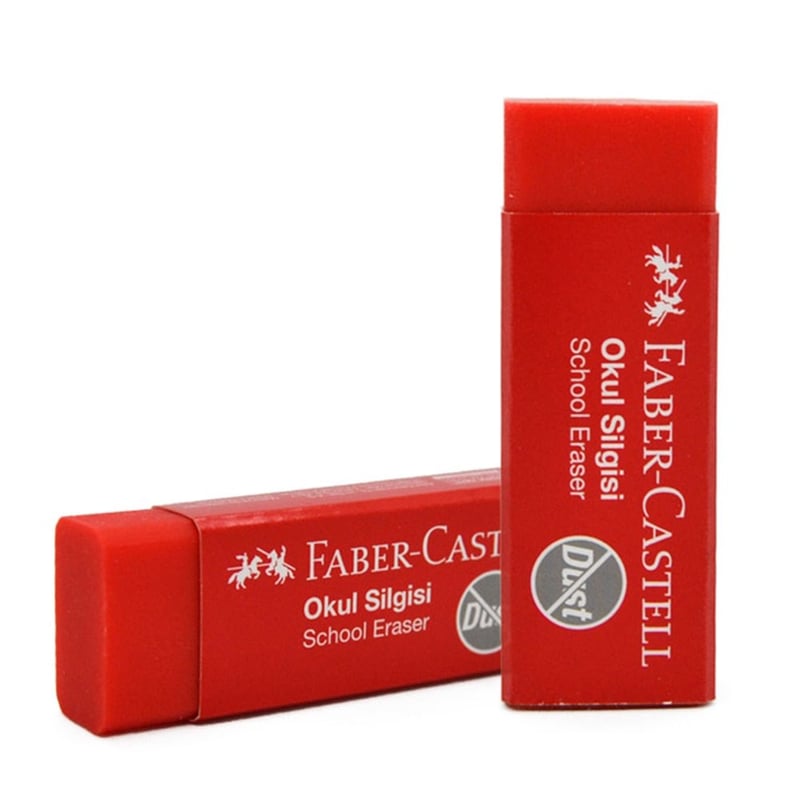 Faber Castell-Faber Castell Okul  Silgisi Kırmızı