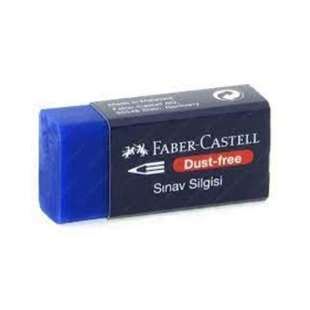 Faber Castell-Faber Castell Sınav Silgisi Büyük Mavi
