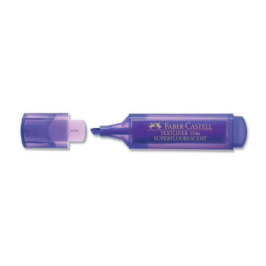Faber Castell-Faber Fosforlu Kalem Şeffaf Gövde 1546 Mor