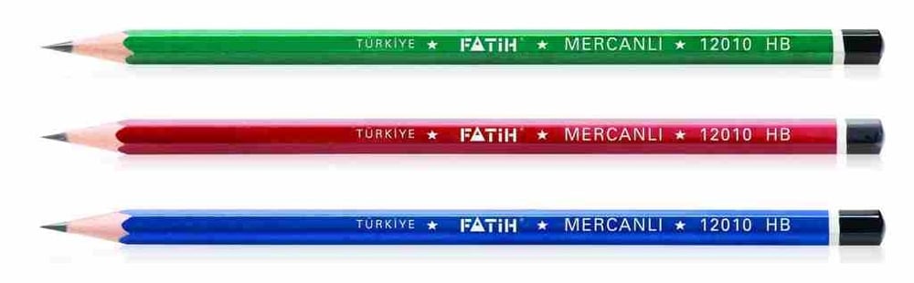 Fatih Kurşun Kalem Mercanlı Gold x 12 Adet