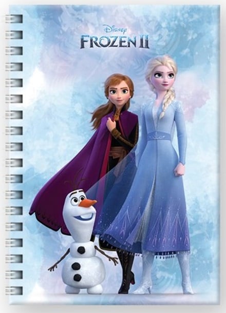 Keskin Color-Keskin Spiralli Bloknot Frozen II A6 80 Yp Çizgili
