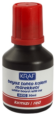 Kraf-Kraf Beyaz Tahta Kalem Mürekkebi 30ml Kırmızı