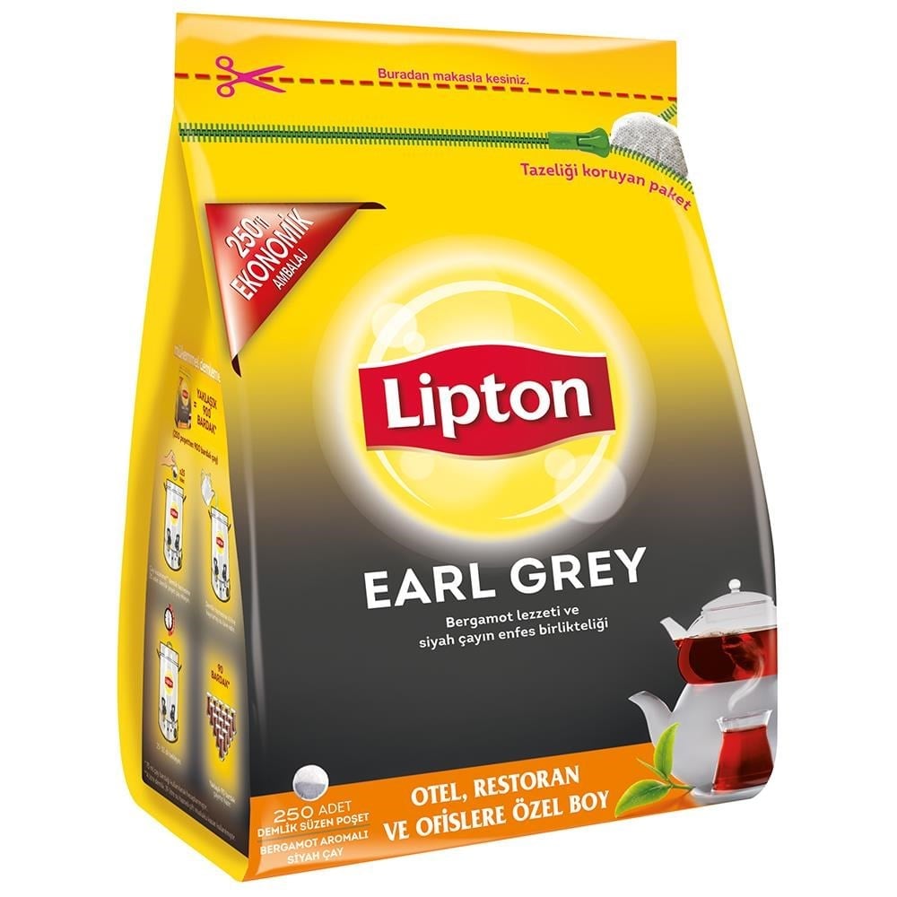 Lipton Earl Grey Demlik Poşet Çay 3.2 Gr x 250 Adet