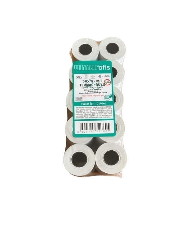 Umur-Umur Pos Rulosu Termal 56mm X 16m / 10 Adet