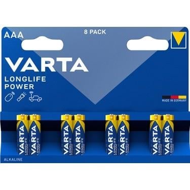 Varta-Varta Longlife Power Alkaline AAA İnce Kalem Pil x  8 Adet