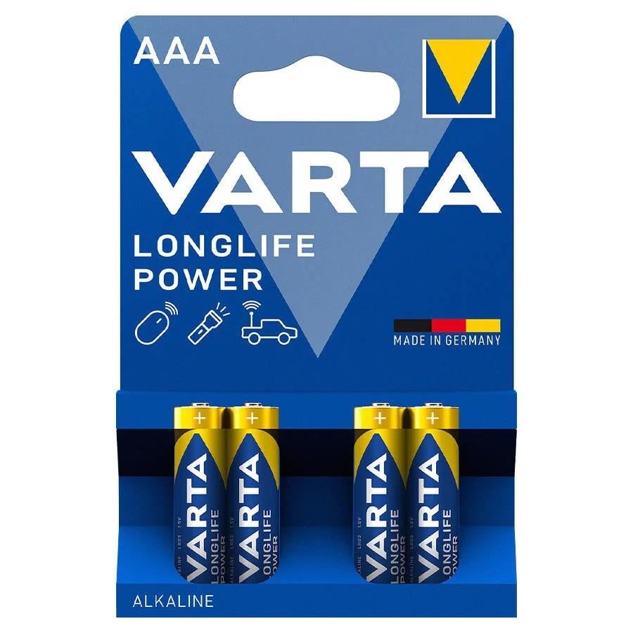 Varta-Varta Longlife Power Alkaline AAA İnce Kalem Pil x 4 Adet