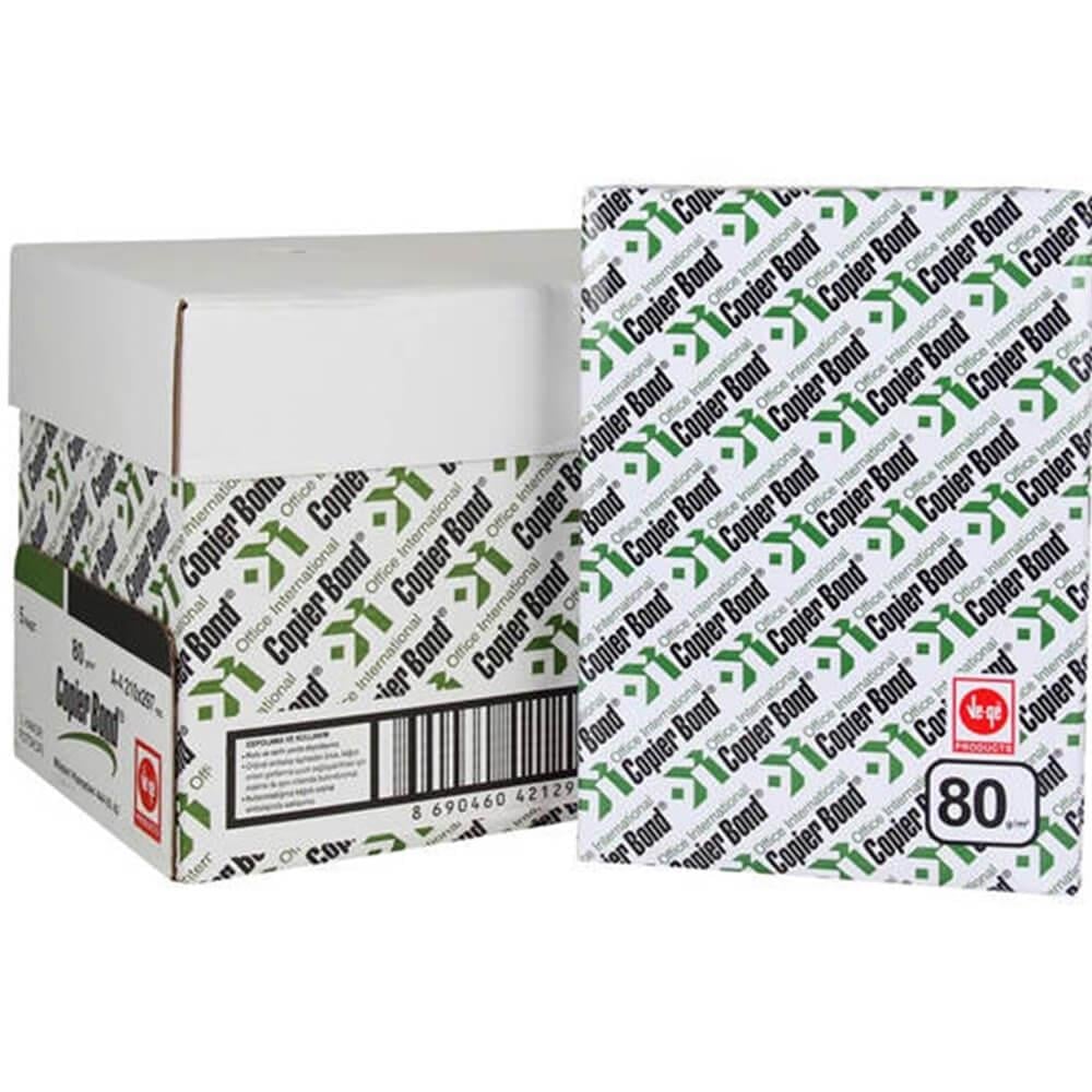 Vege-Vege Fotokopi Kağıdı Copier Bond A4 80 GR 5 Paket - 1 Koli