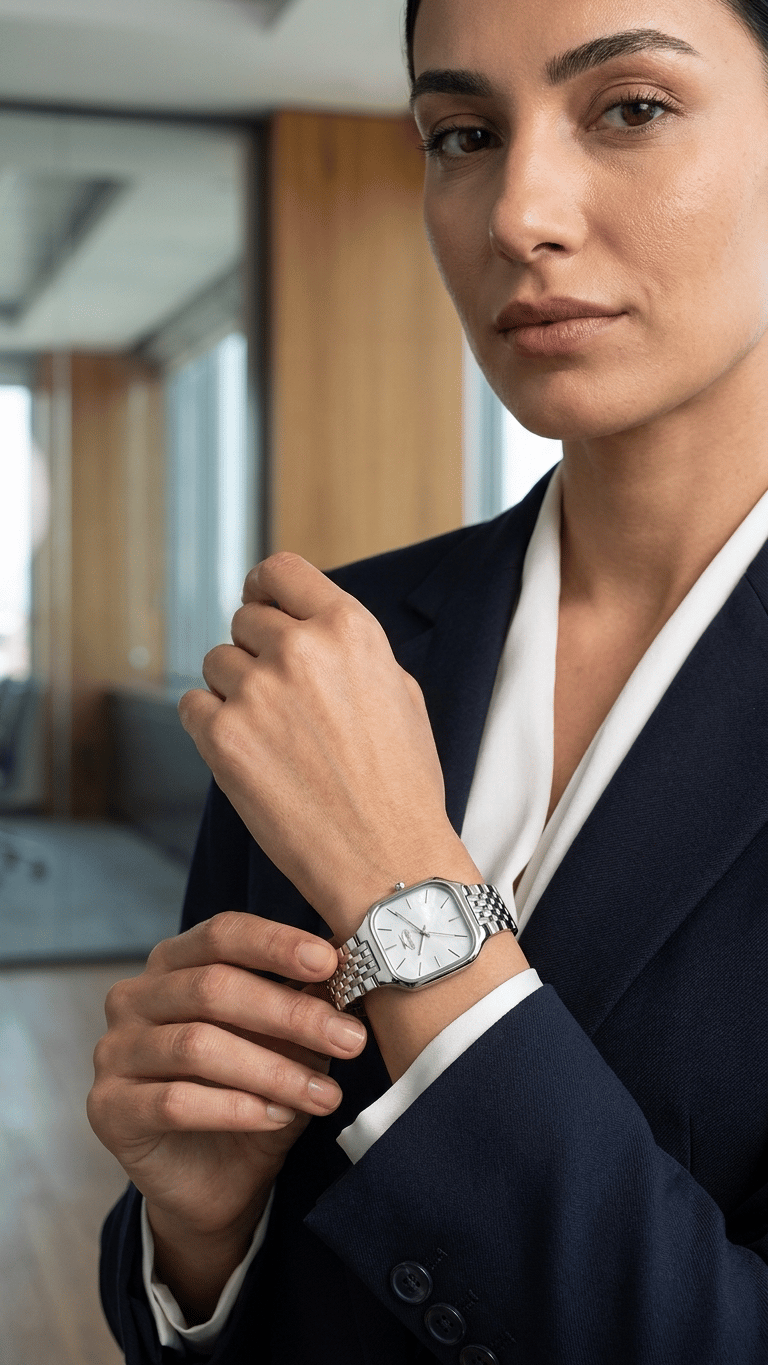 Slazenger SL.09.2622.3.320 Beyaz Kadranlı Gümüş Kadın Kol Saati