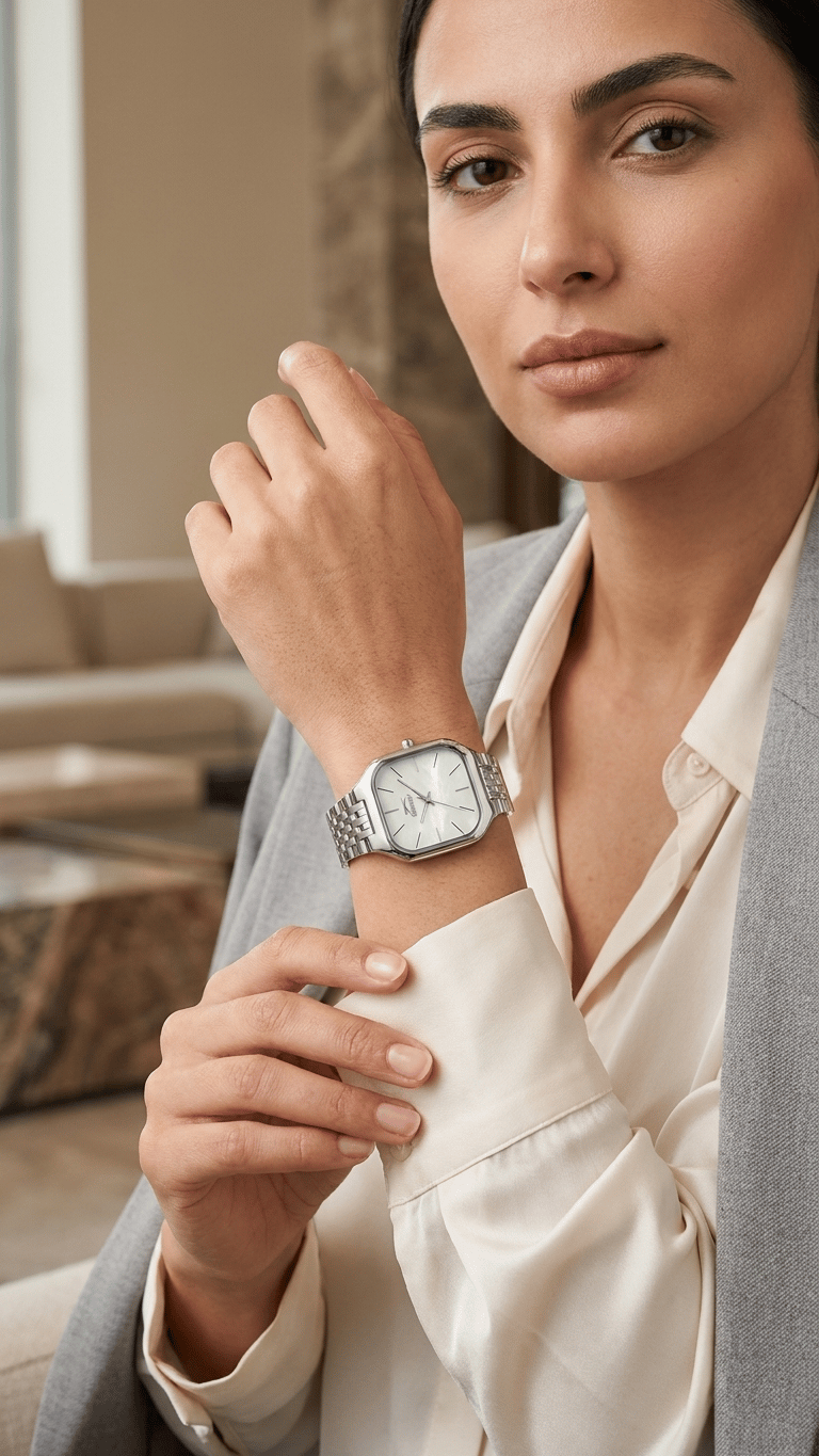 Slazenger SL.09.2622.3.320 Beyaz Kadranlı Gümüş Kadın Kol Saati
