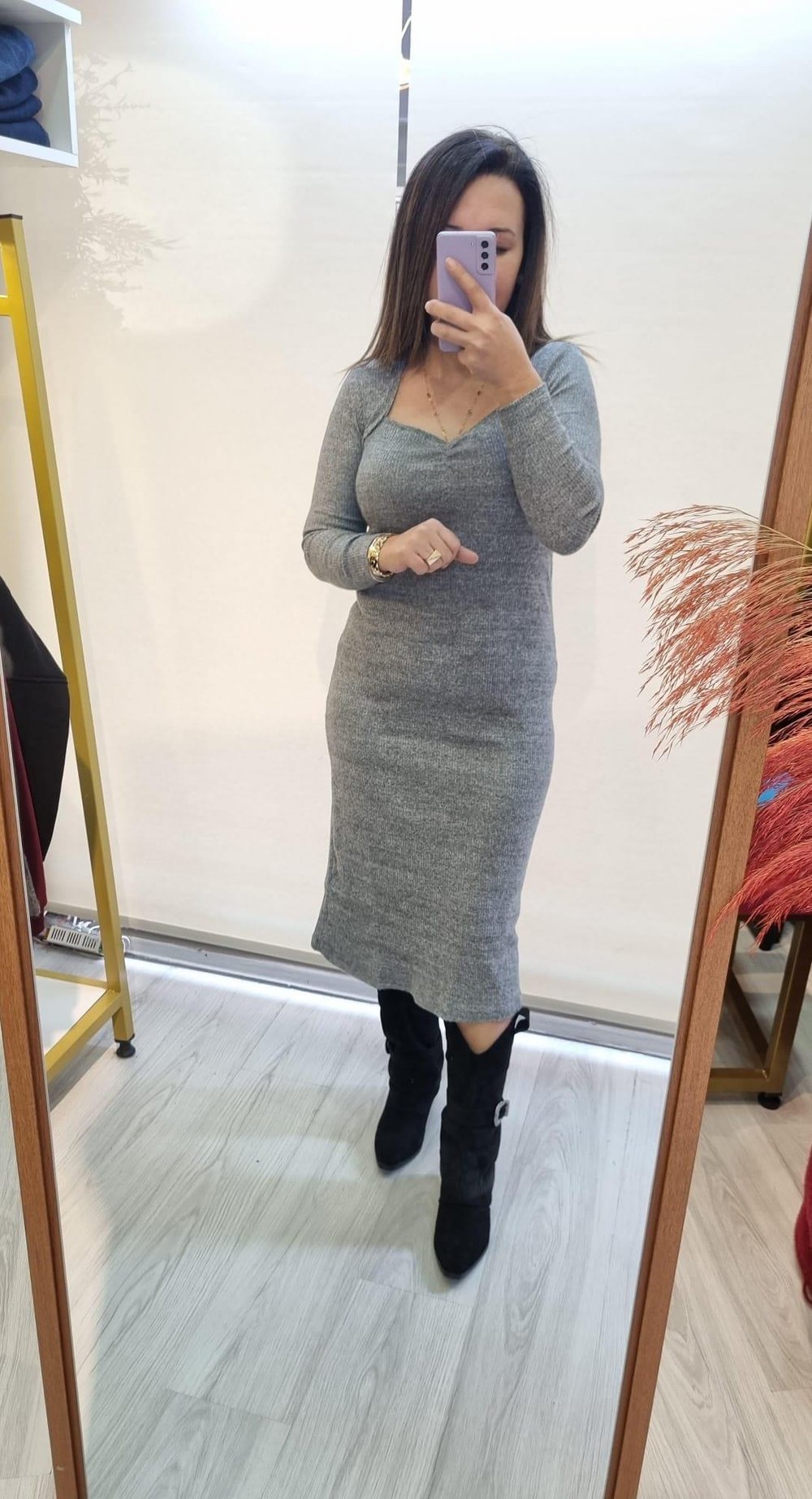 Kışlık Triko Elbise