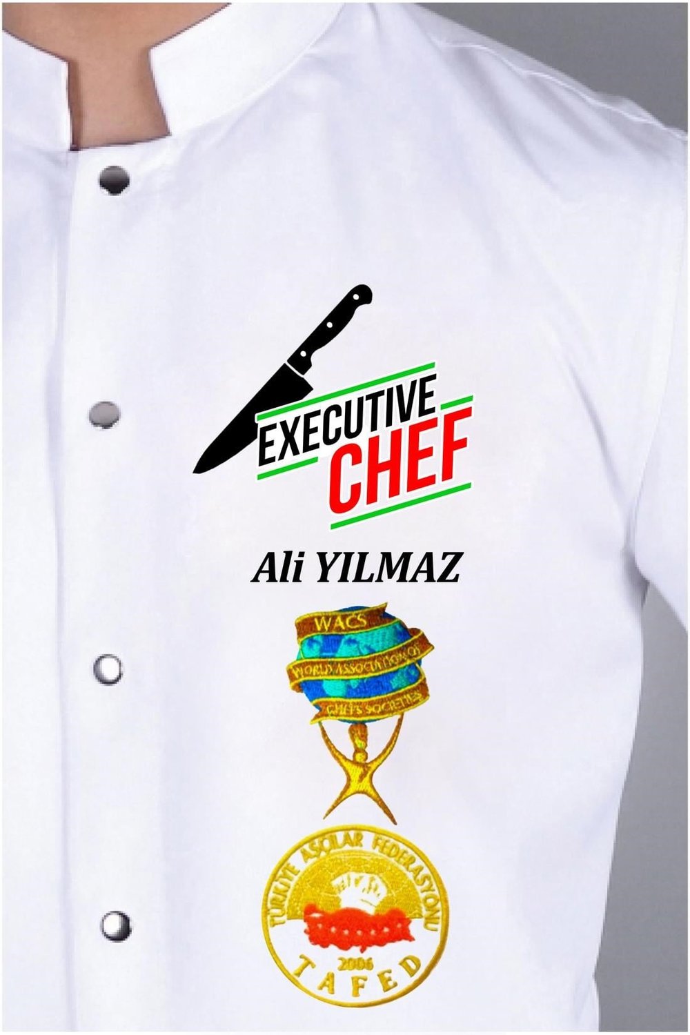 070 Çapraz Bıçak Ve Executıve Chef Nakışı 