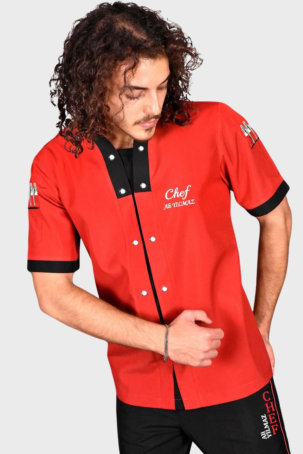 1305 Aşçı Ceketi Kısa Kollu