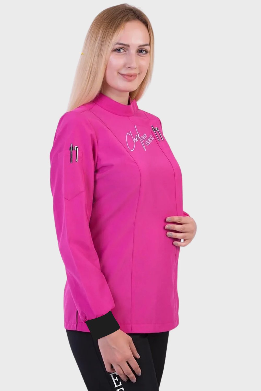 1394 Barbie Fuşya Bayan Aşçı Forması