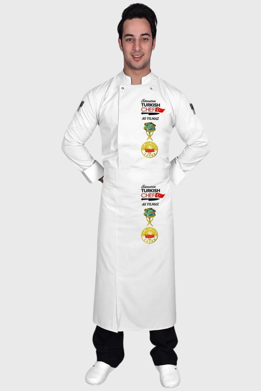 1398 Muhteşem Beyaz Turkısh Chef Aşçı Ceketi